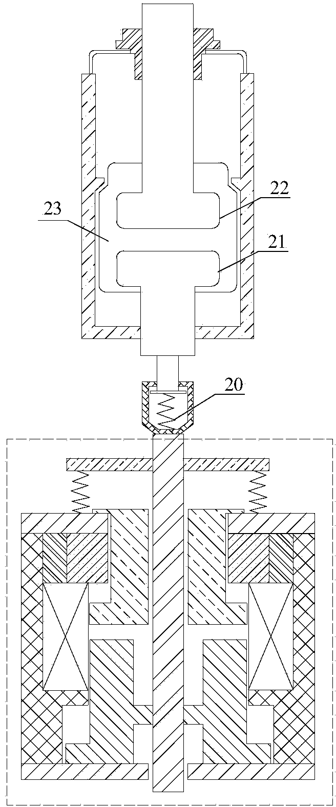 Double-acting iron core permanent magnet operating mechanism
