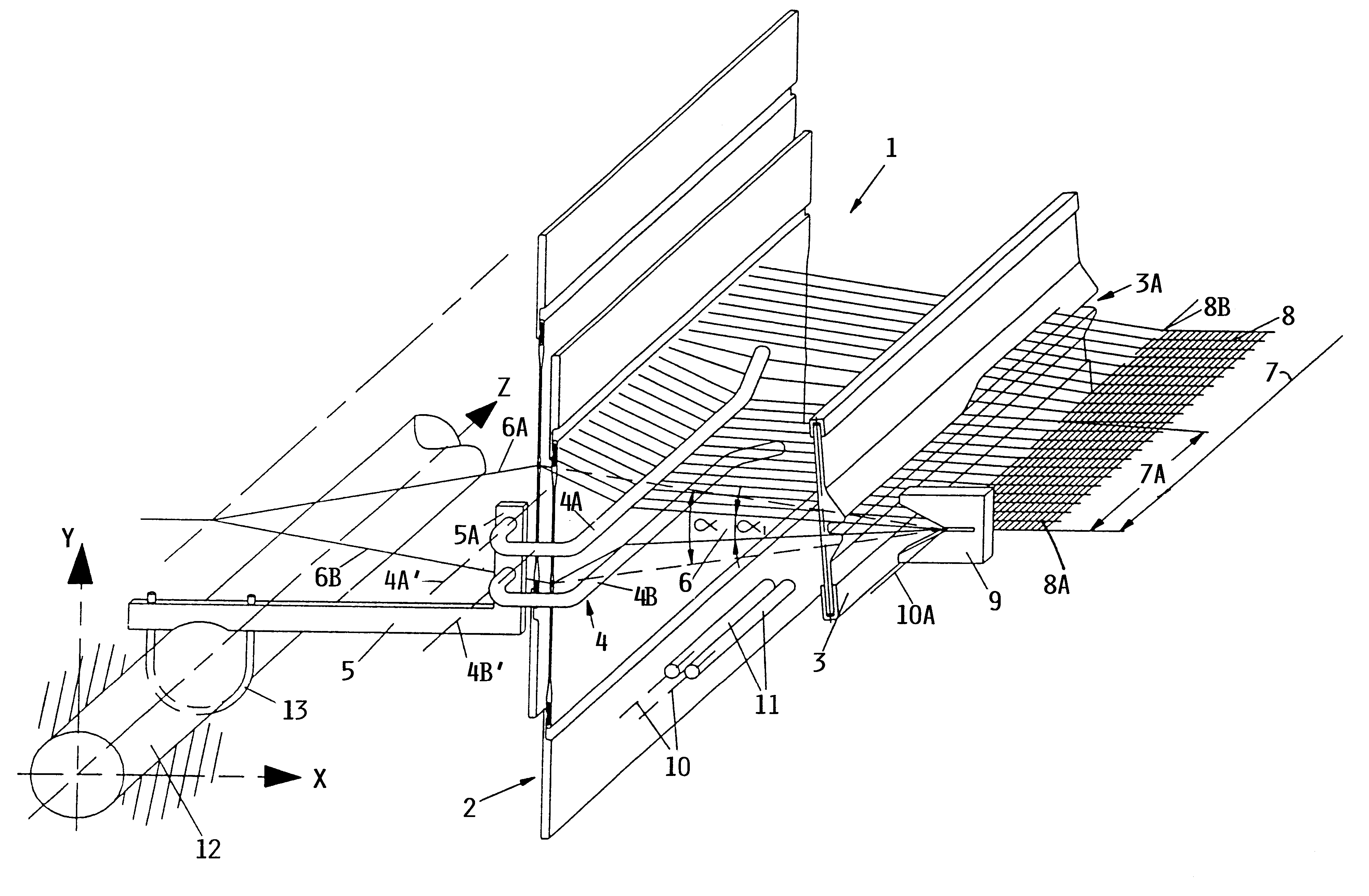 Method and arrangement for limiting the loom shed opening angle