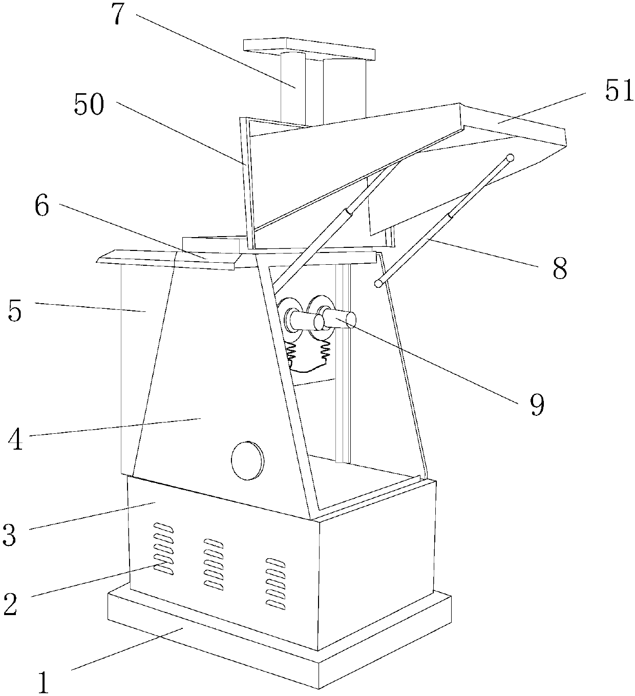 Power cable distribution box capable of realizing cable butt joint