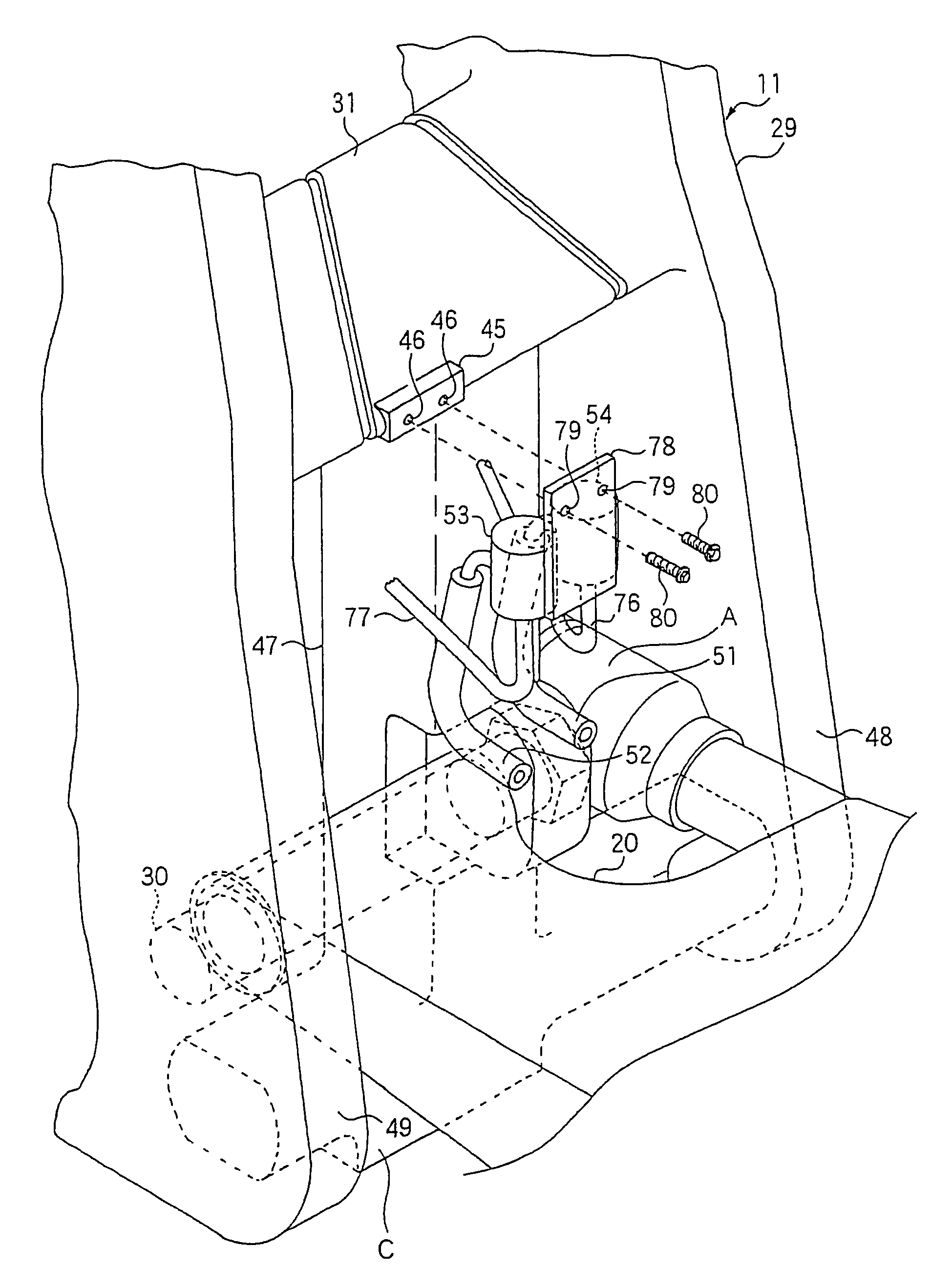 Brake support structure