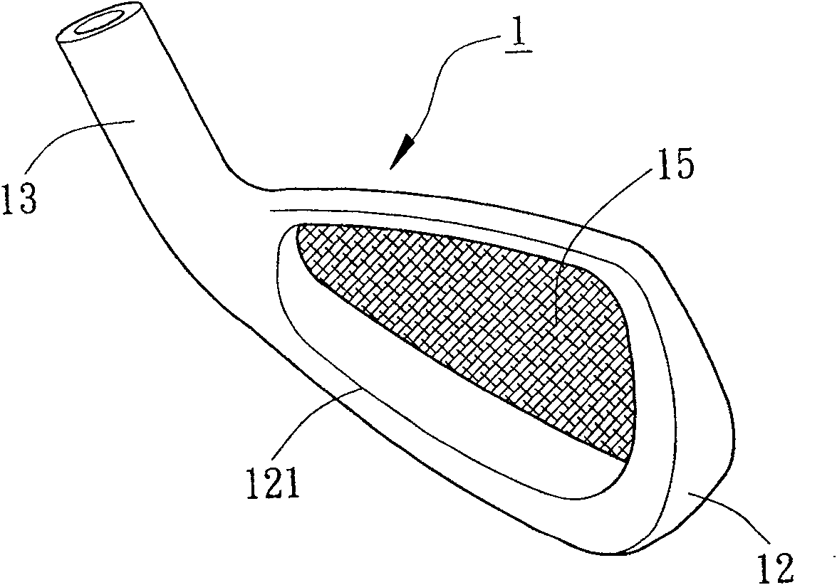 Structure of golf iron head