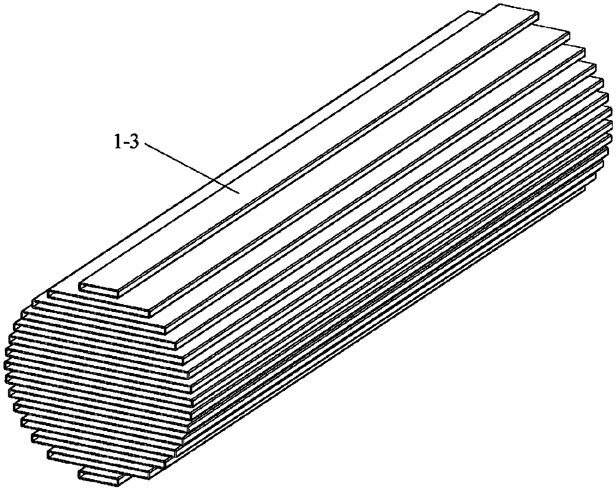 A plate heat exchanger with an insert support