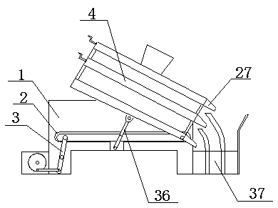 Connecting rod vibrating tea leaves shake screen machine