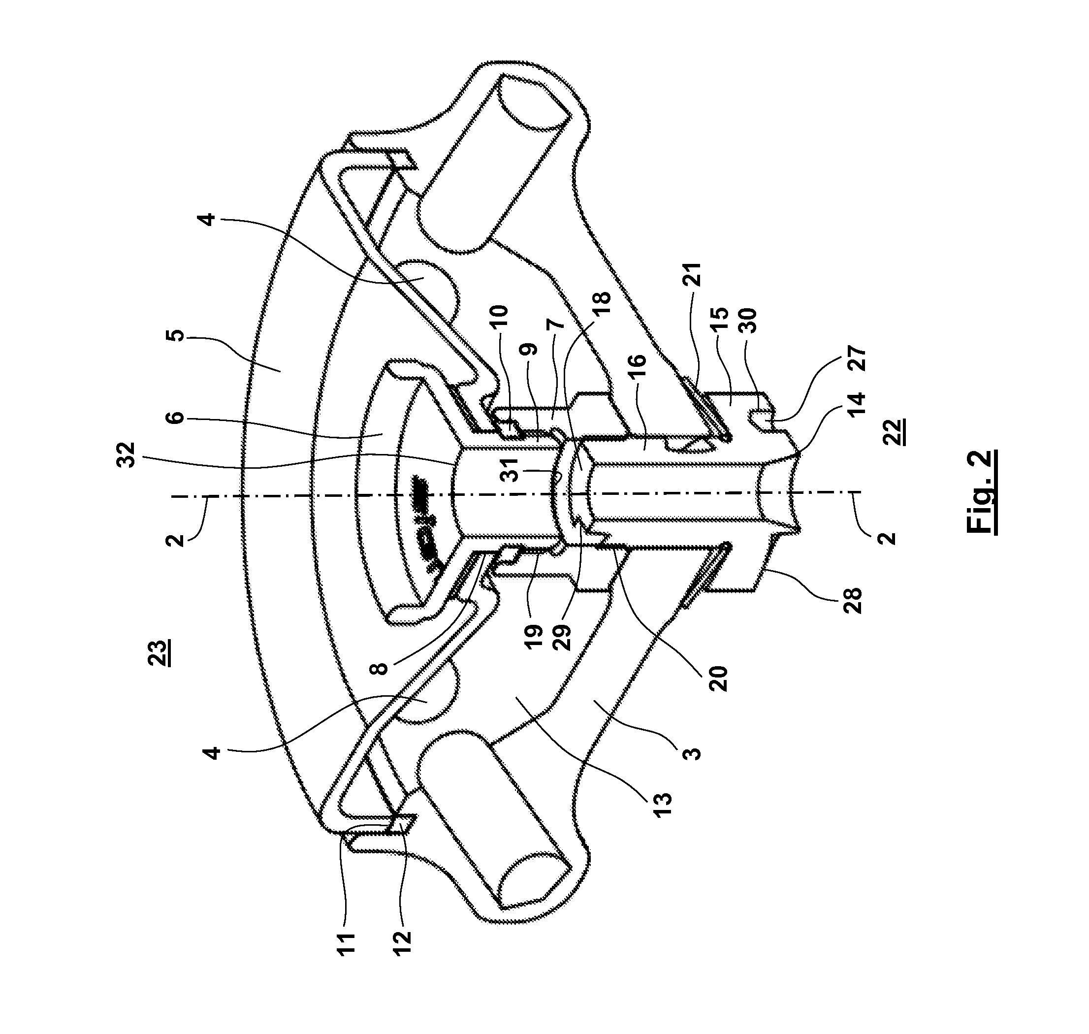 Rotor for a laboratory centrifuge with rotor hub cooling means