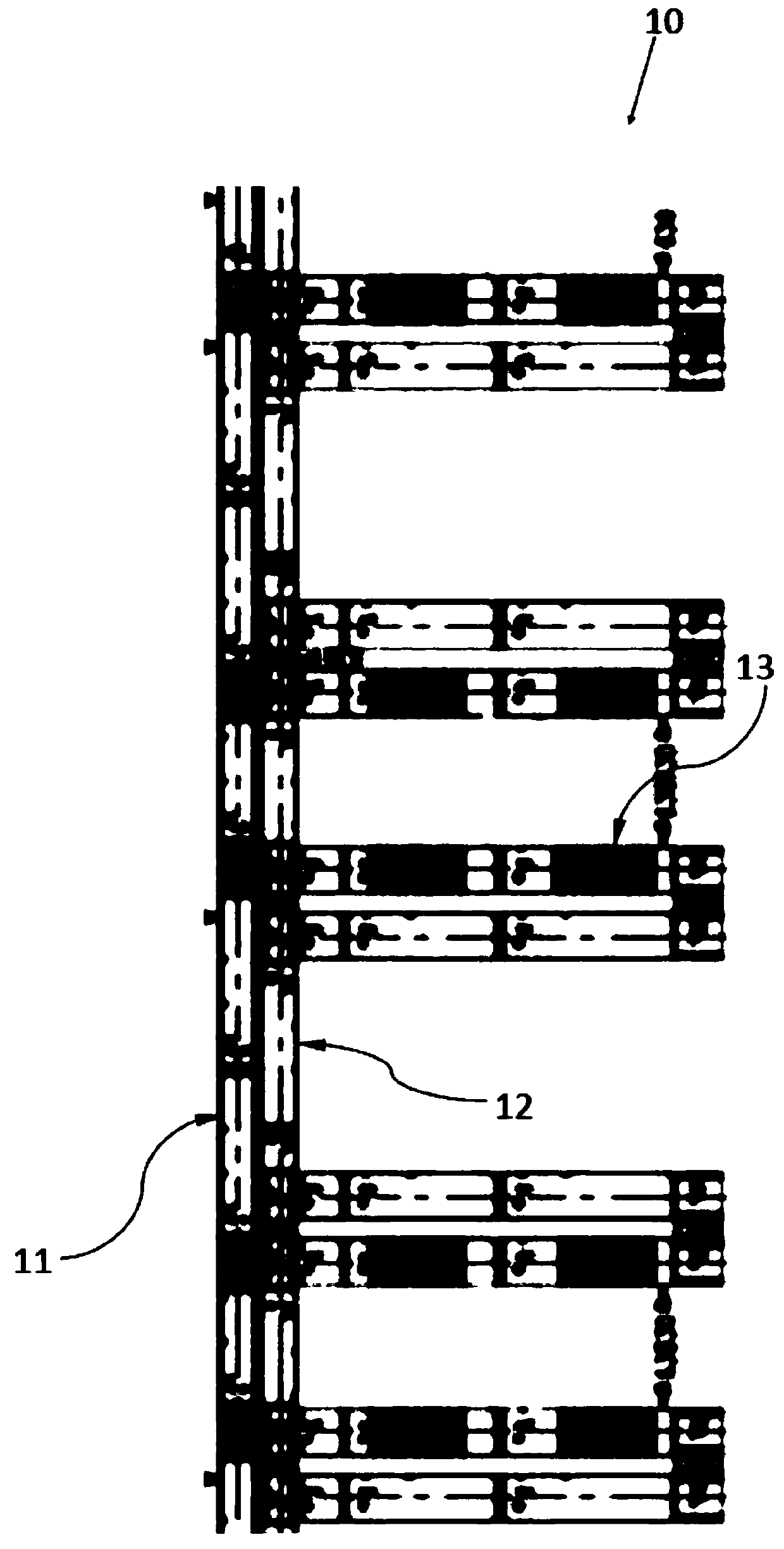 Cargo-to-human workstation conveying line routing control method based on multilayer material box storage library