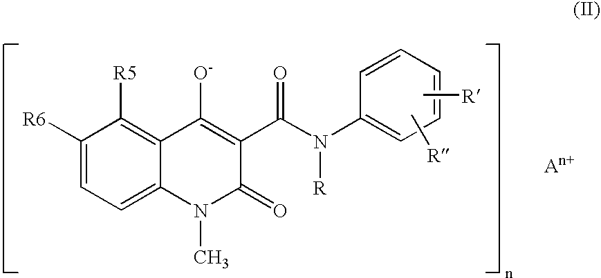 Compositions containing quinoline compounds