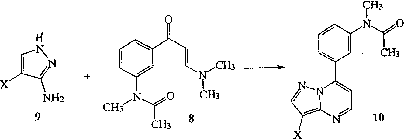 Synthese of substitutd pyrazolopyrimidines