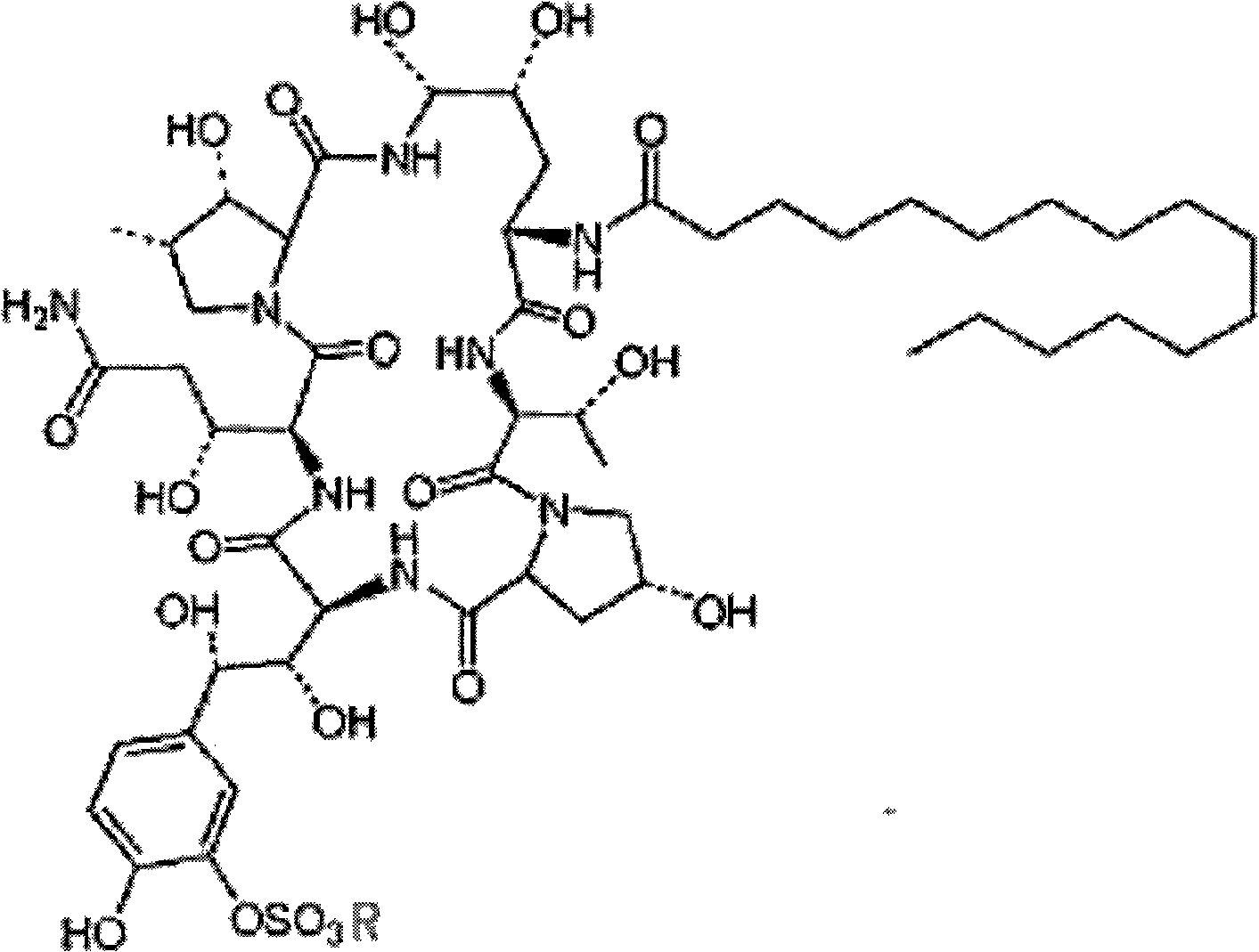 Echinocandin compound purifying method