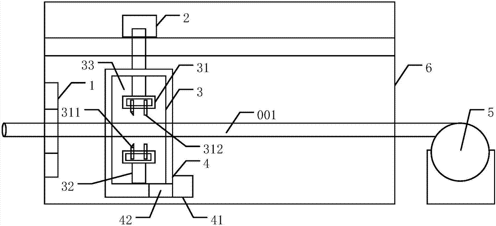 A kind of working method of optical cable stripping equipment