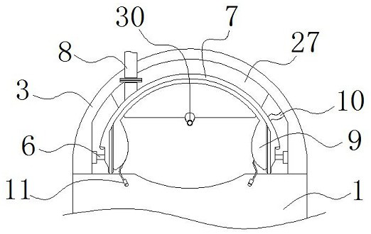 Height-adjustable intelligent hair washing machine with massage function