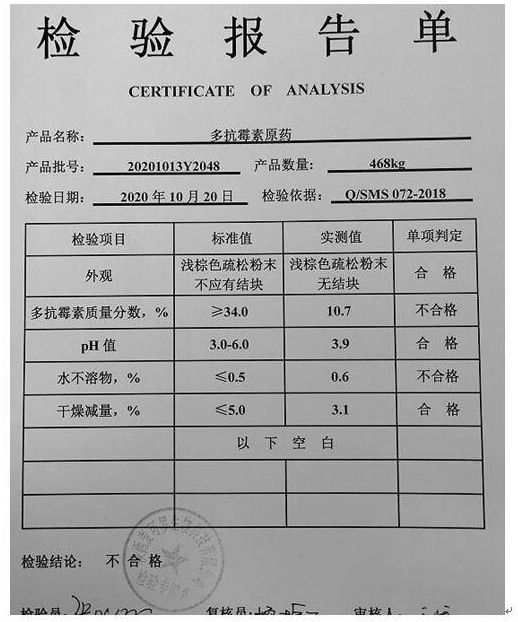 Production equipment and preparation method of high-content polyoxin raw powder