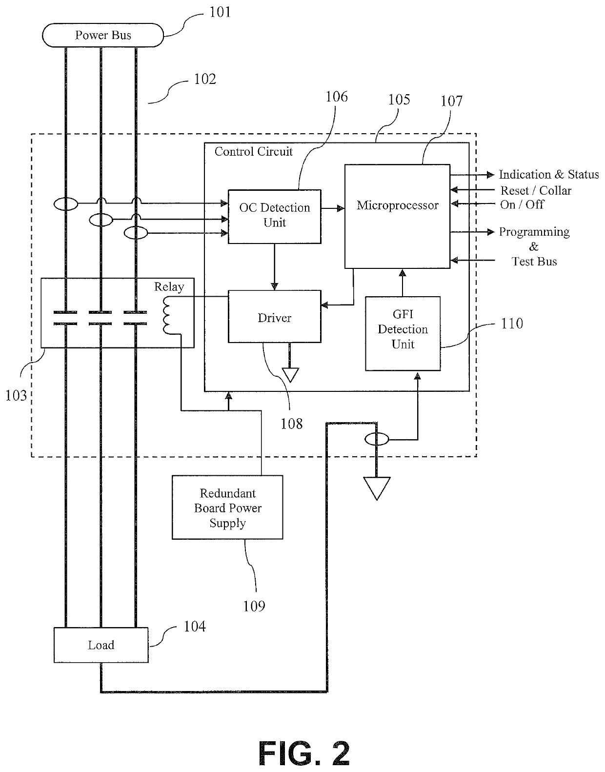 Virtual electronic circuit breaker