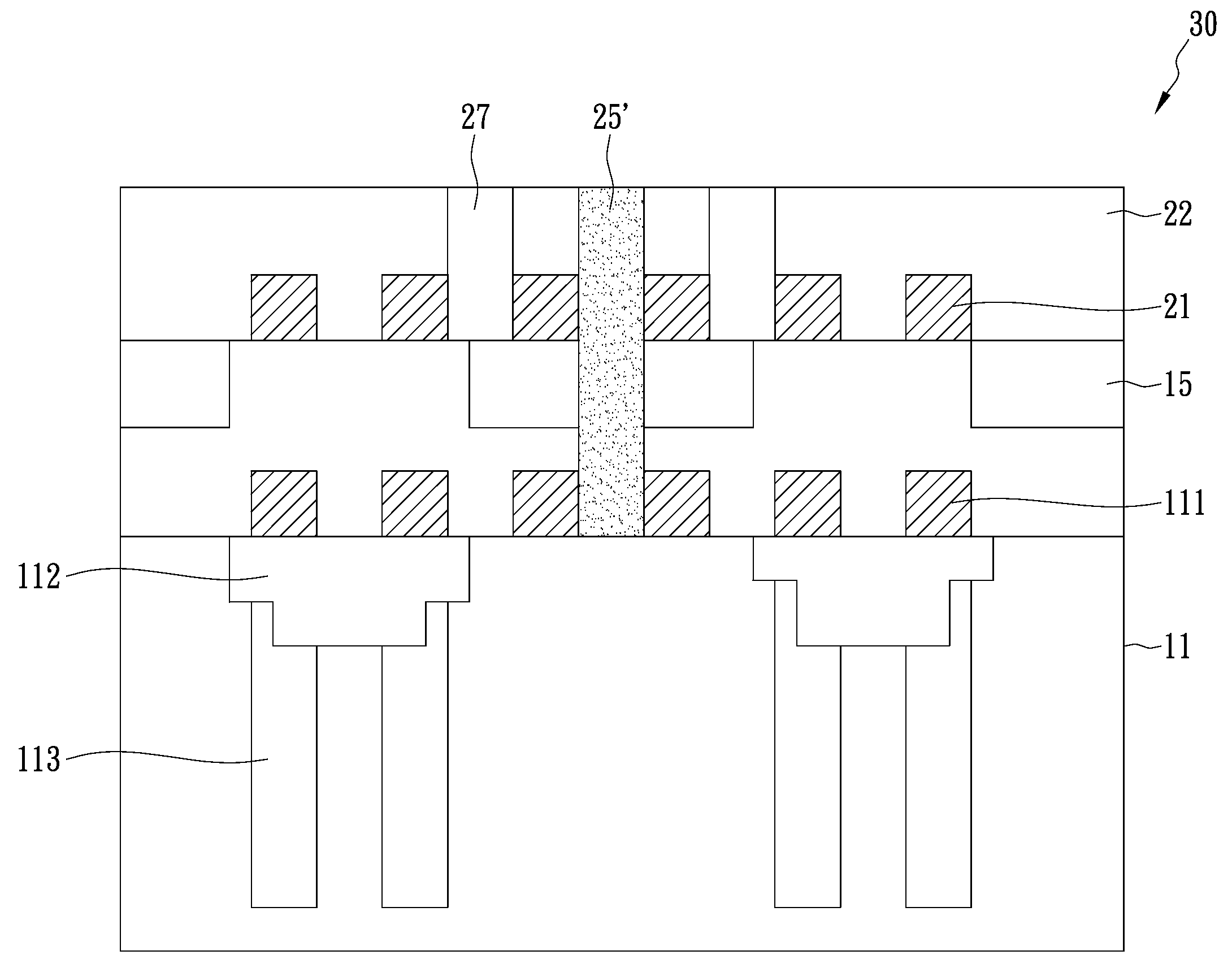 Multi-layer semiconductor structure and manufacturing method thereof