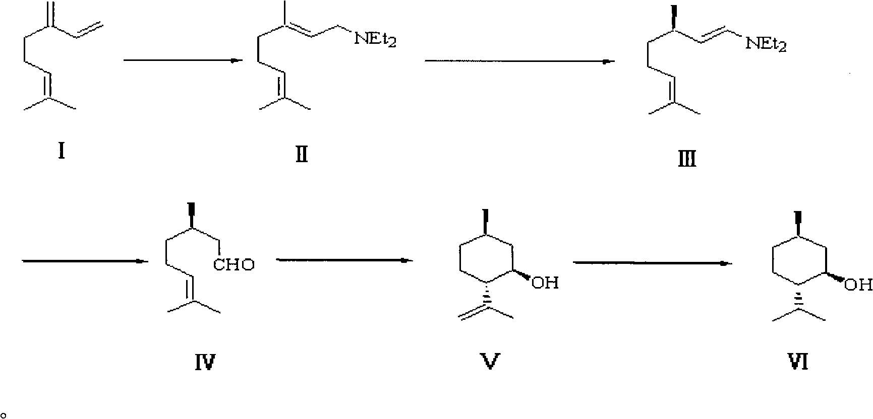 Method for synthesizing L-menthol