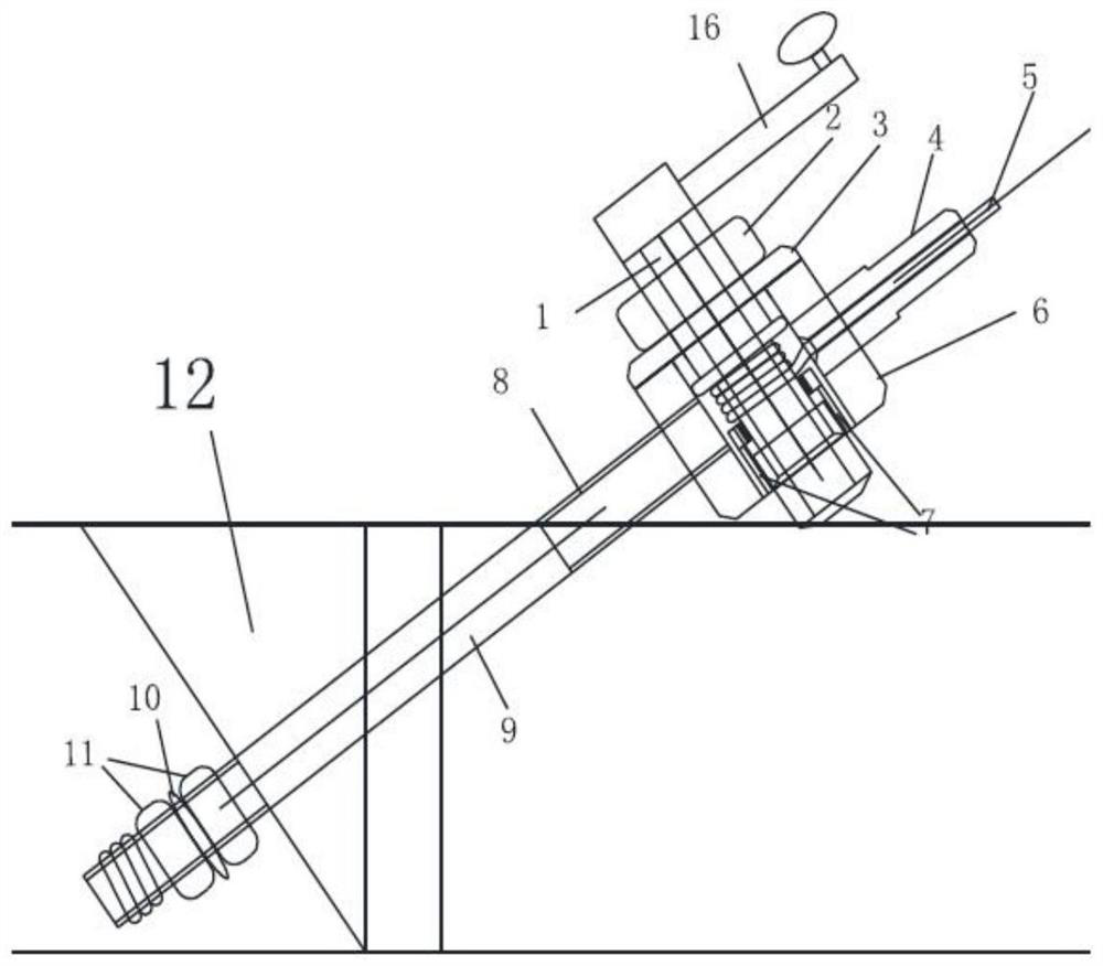 Cable-stayed bridge anchorage and cable force testing device and method for large-scale model tests