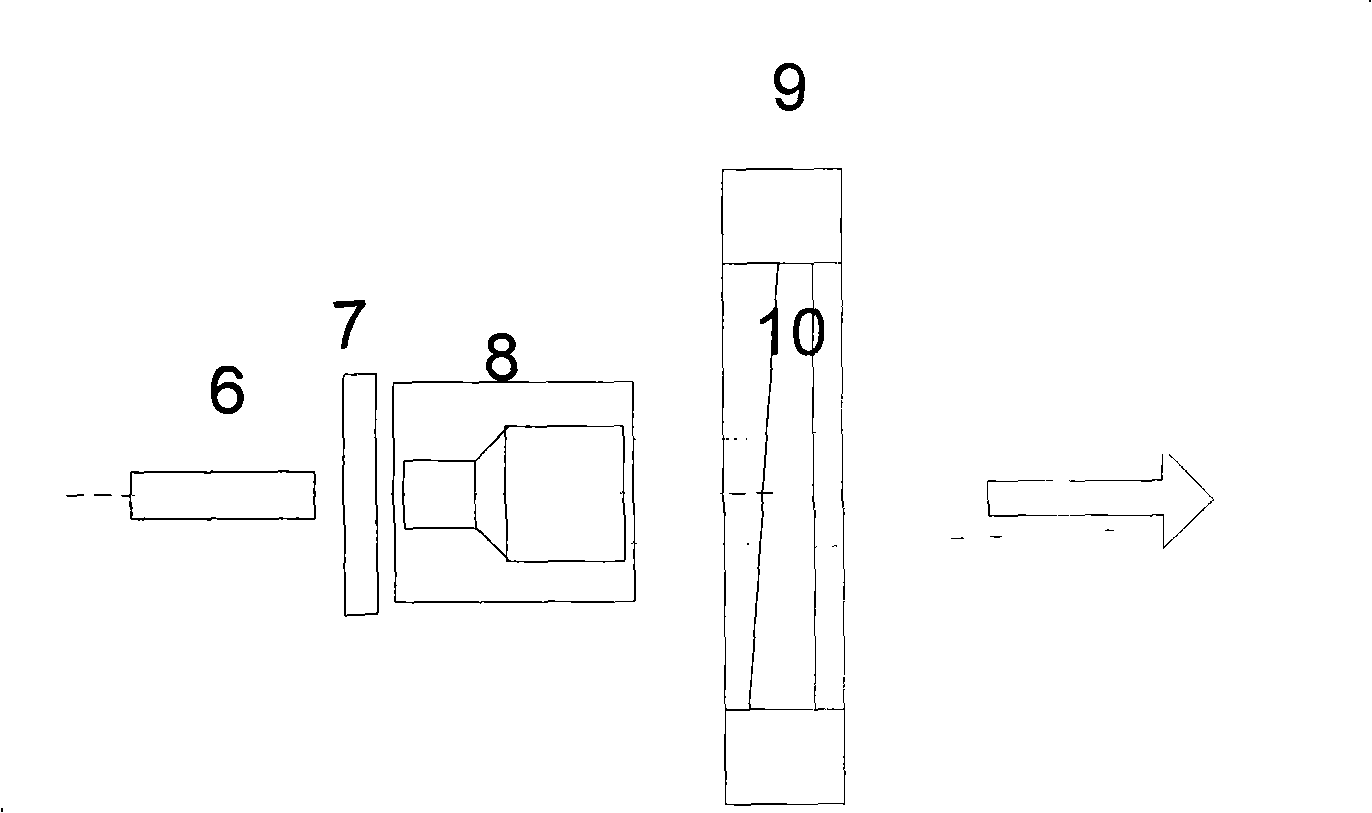Device simulating laser target of small-angle movement