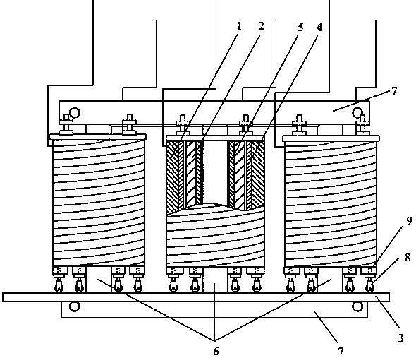 A flexible winding deformation simulation device