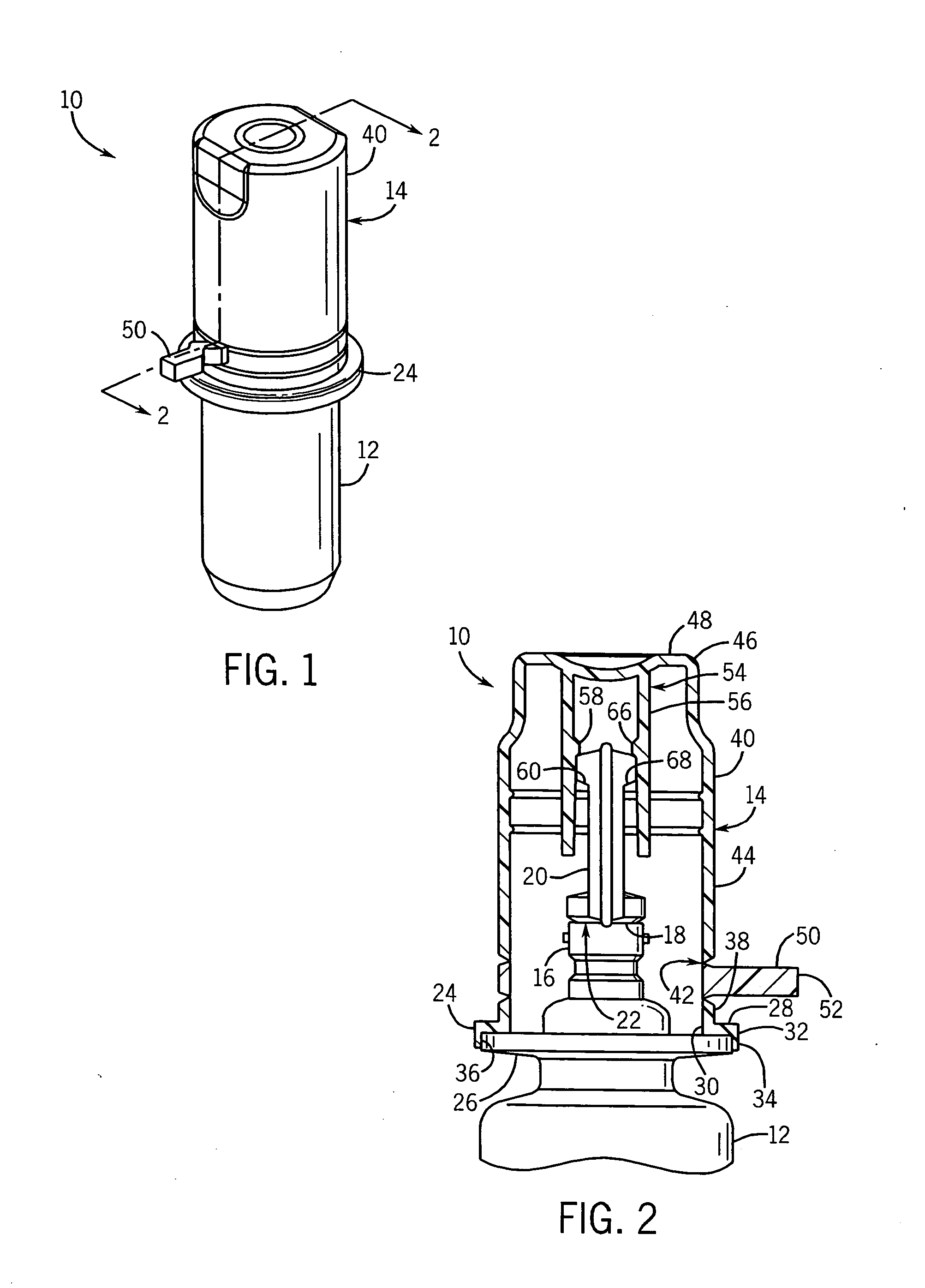 Blow fill sealed container with twist off top operated by overcap and method of making the same