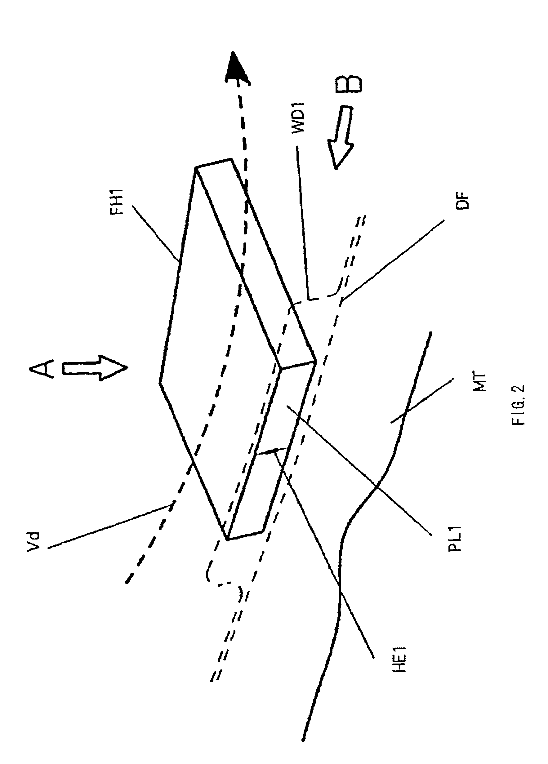 Magnetic head, method for recording/reproducing tape-like magnetic recording medium, and rotary magnetic head mechanism