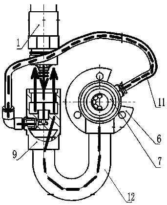 Hose reel device with volatile gas recovery function