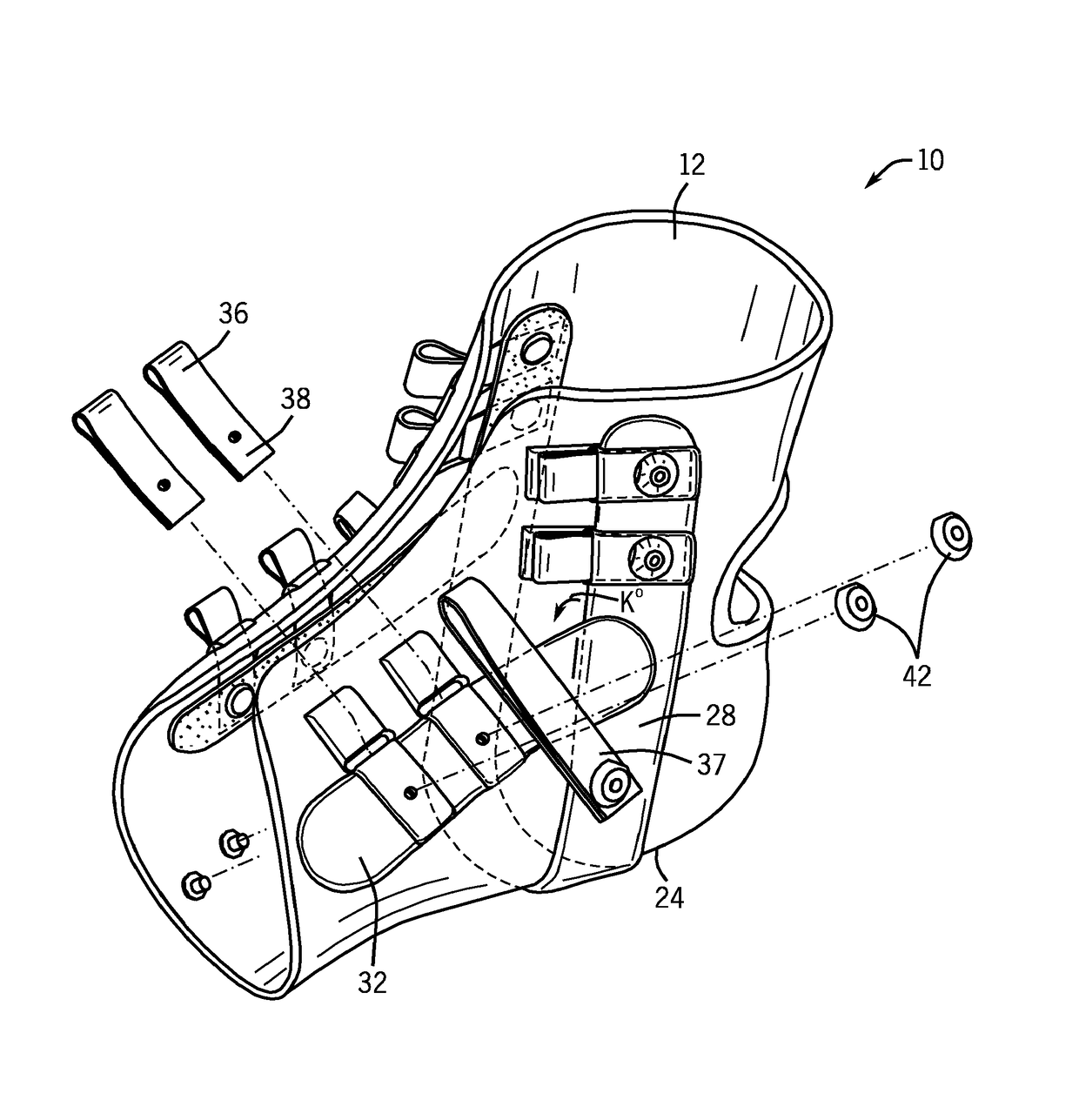 Ankle brace and method of making the same