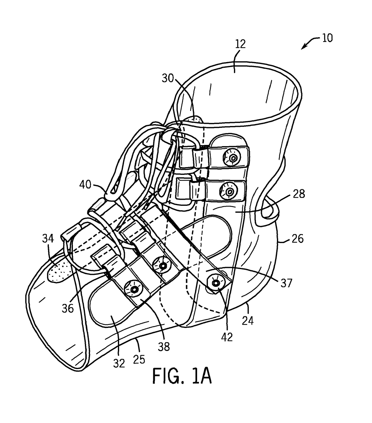 Ankle brace and method of making the same