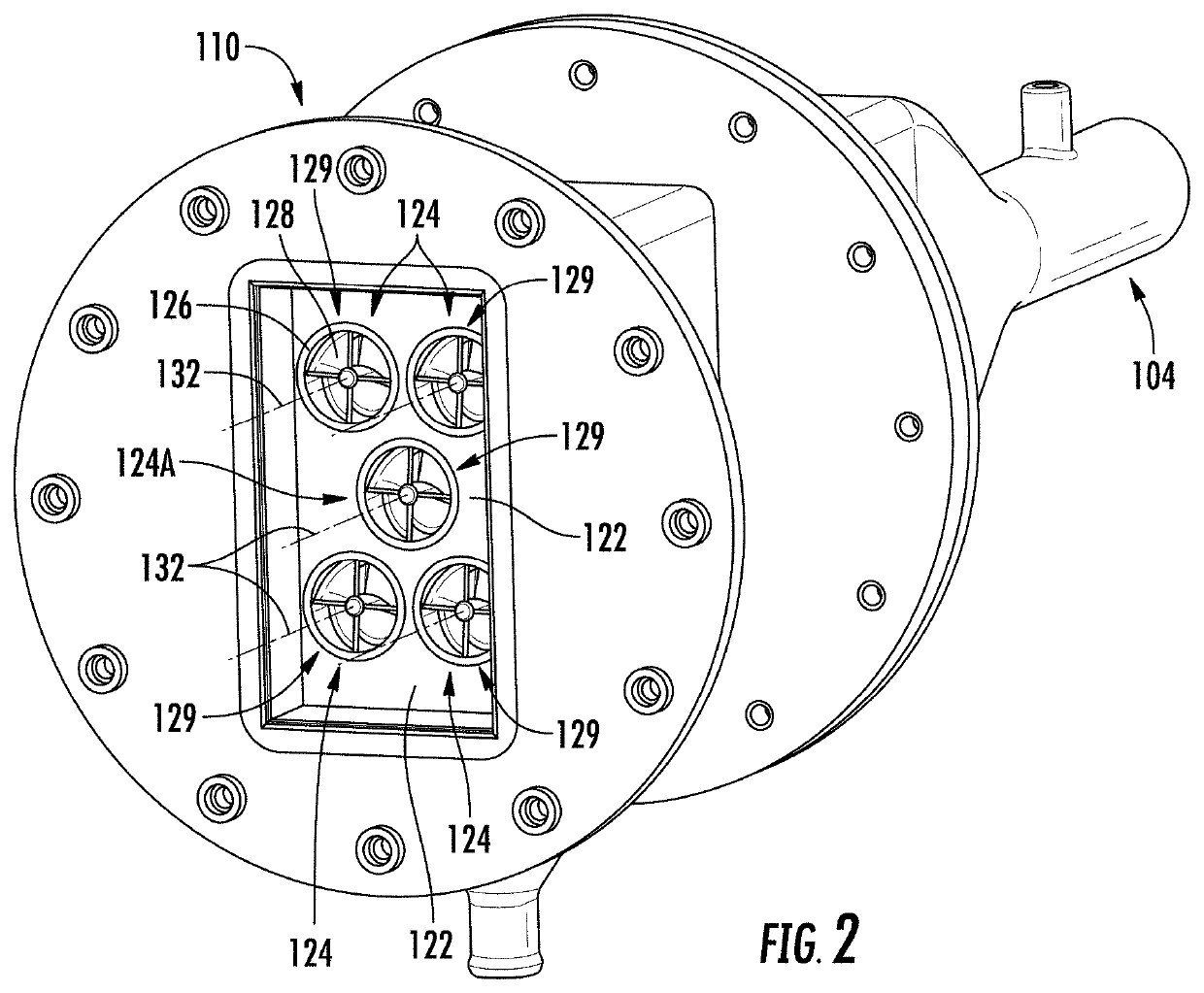 Air flow distribution arrangements in pre-cleaner systems