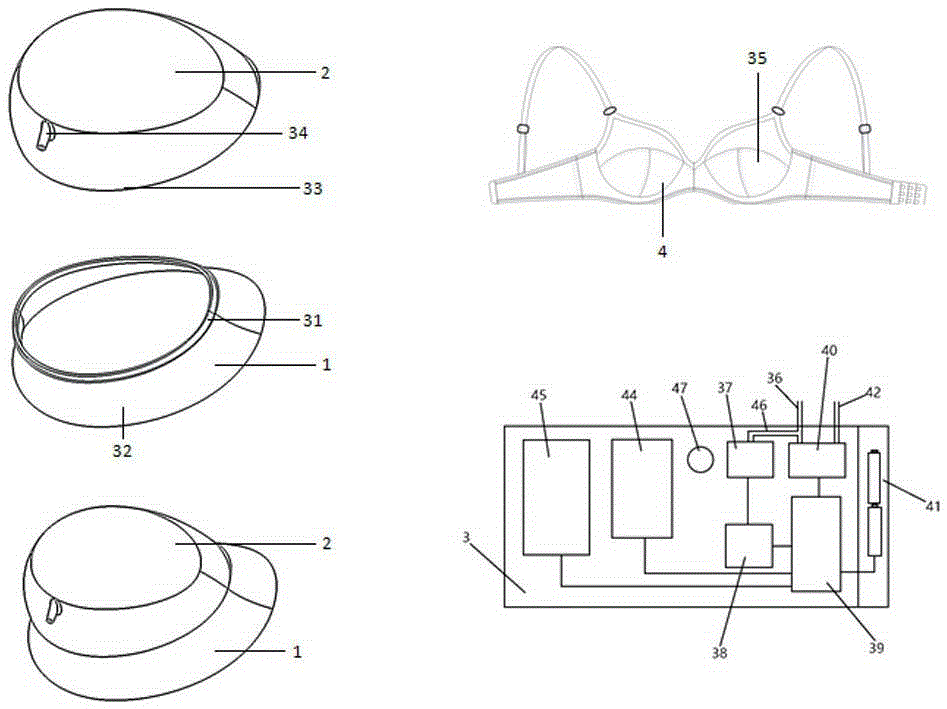 Physical breast enhancement device