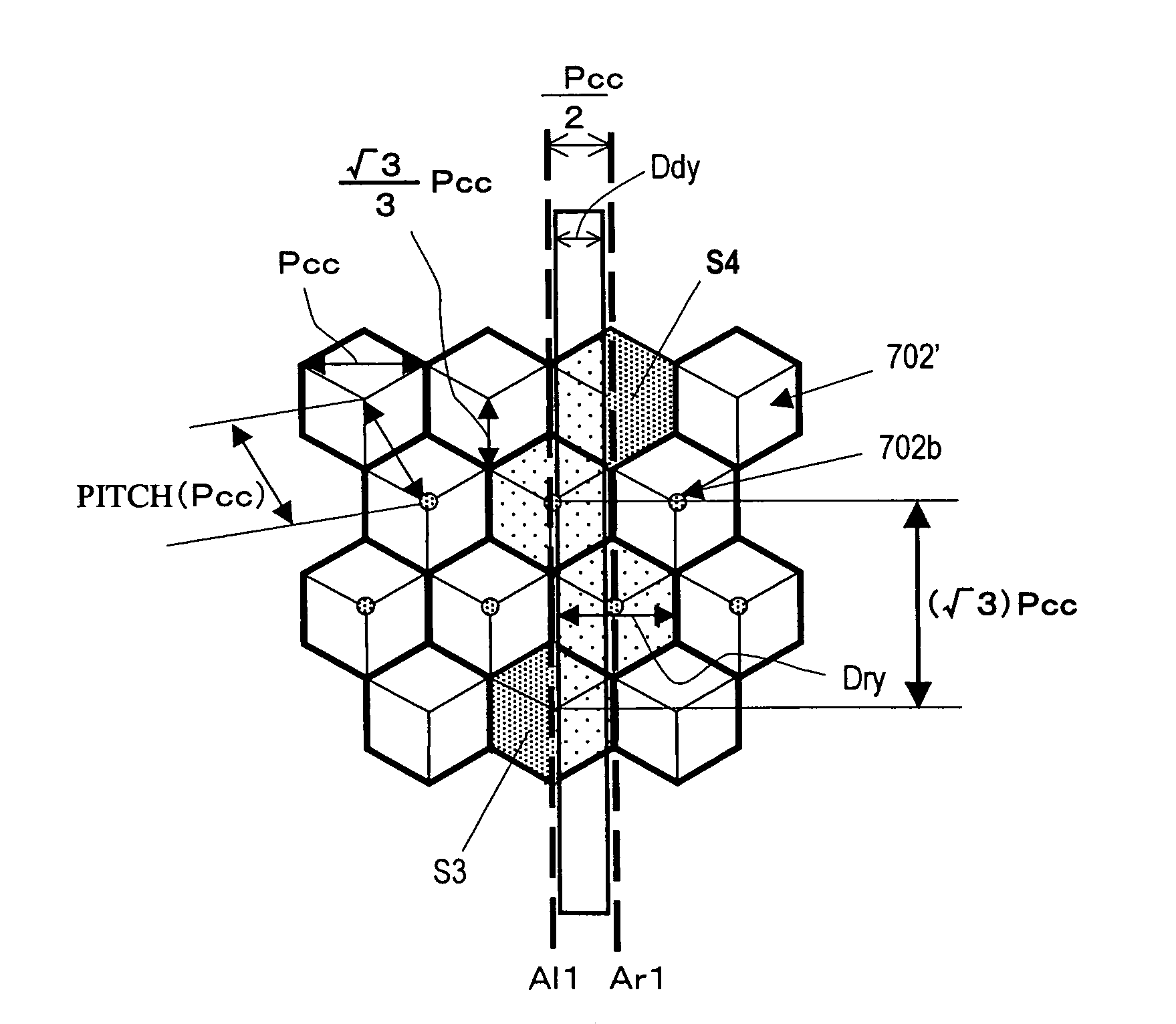 Reflection type display device and method with pixel electrodes having predetermined dimensions and relationships to each other as to gap width therebetween on both short and long sides and pitch of cubic corner cubes