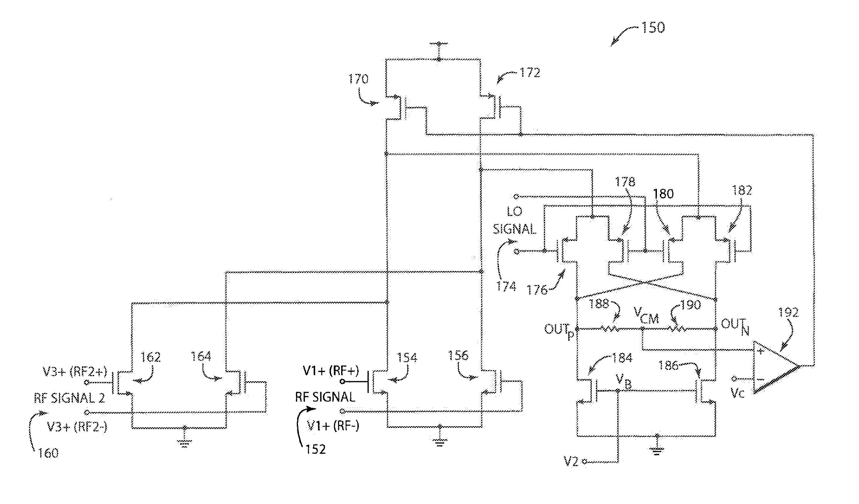 High frequency mixer with tunable dynamic range