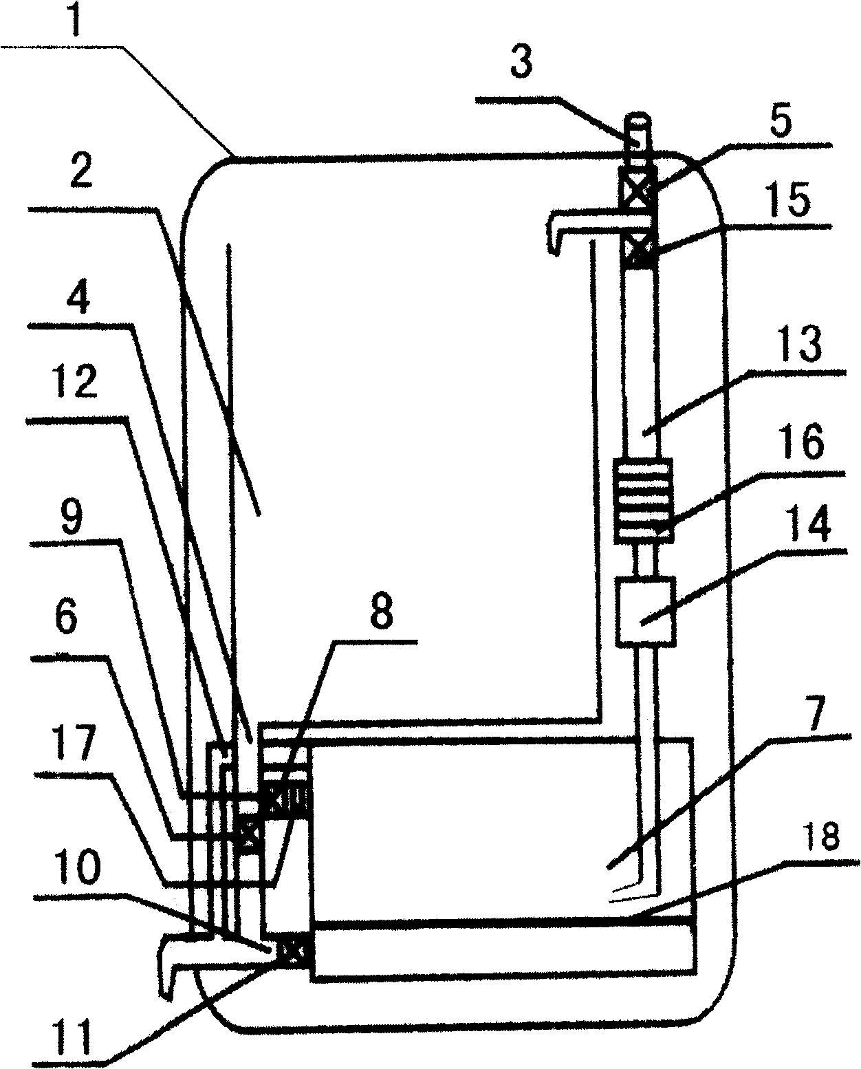 Water-saving washing machine with water circulating purification function