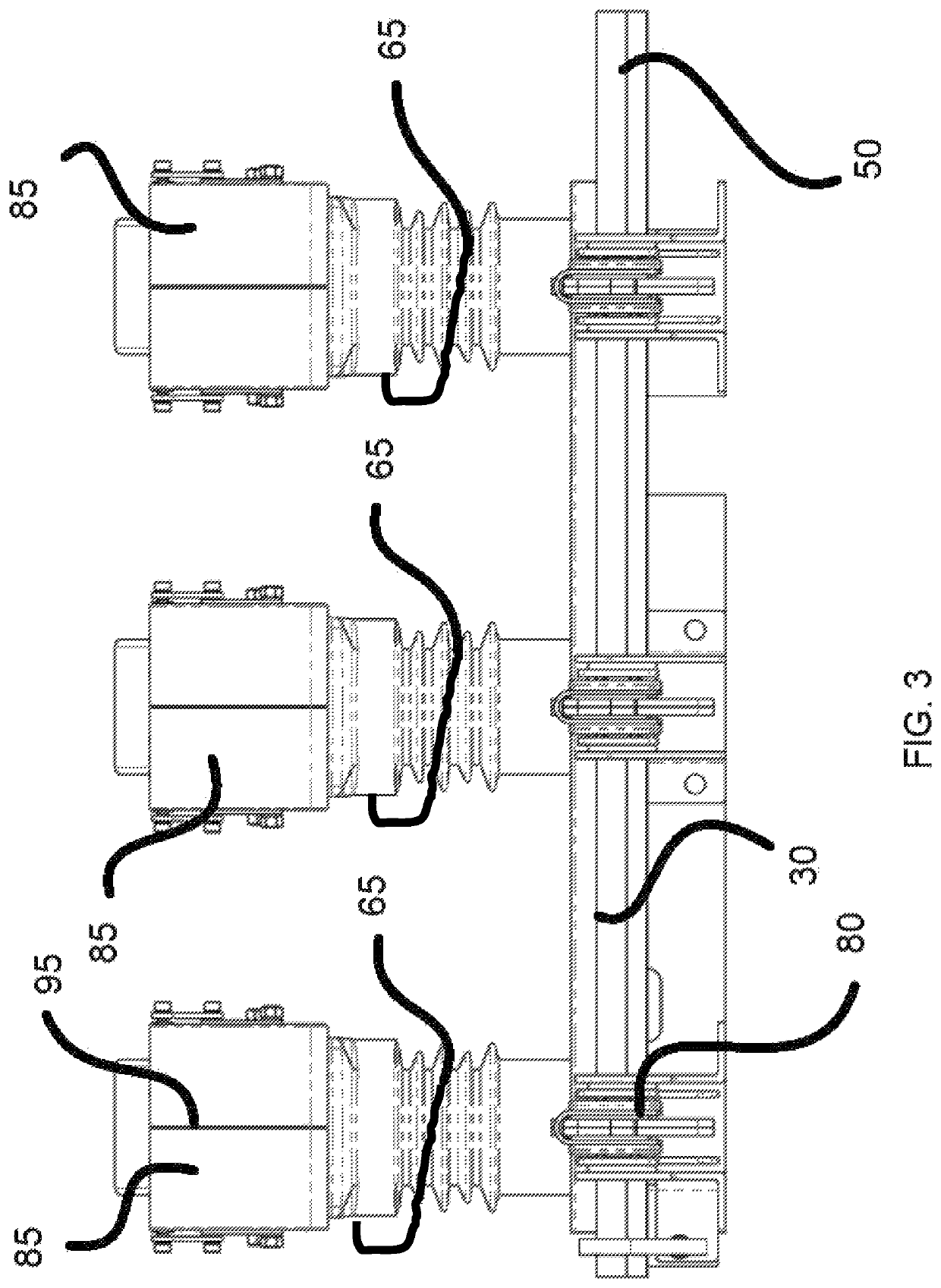 Grounding switch for use in metal-clad switchgear