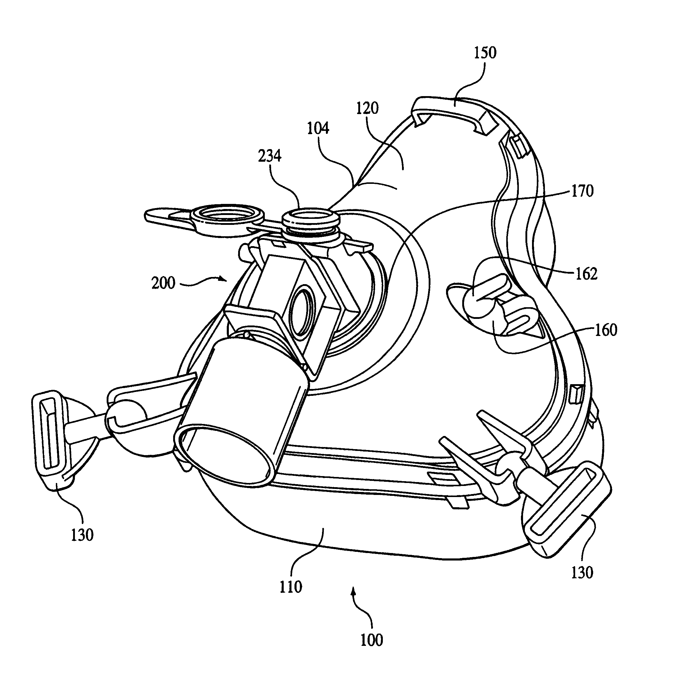 Patient interface with respiratory gas measurement component