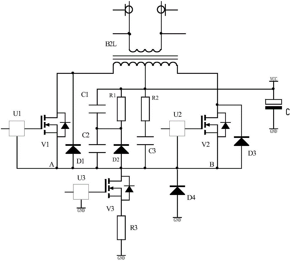 Spot welder pulse output control circuit adopting transformer to output direct current pulses