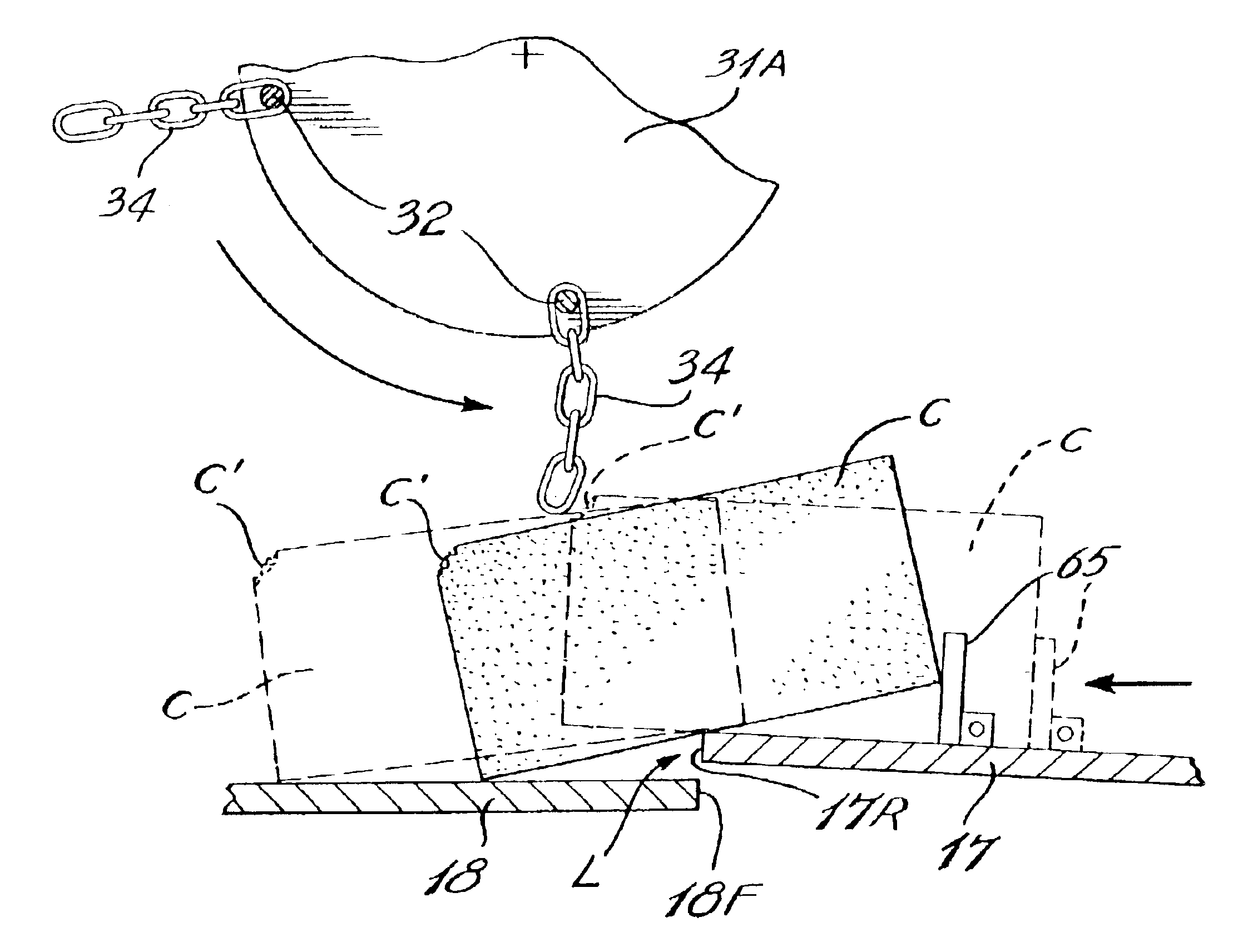 Method for roughing surfaces of concrete casted blocks