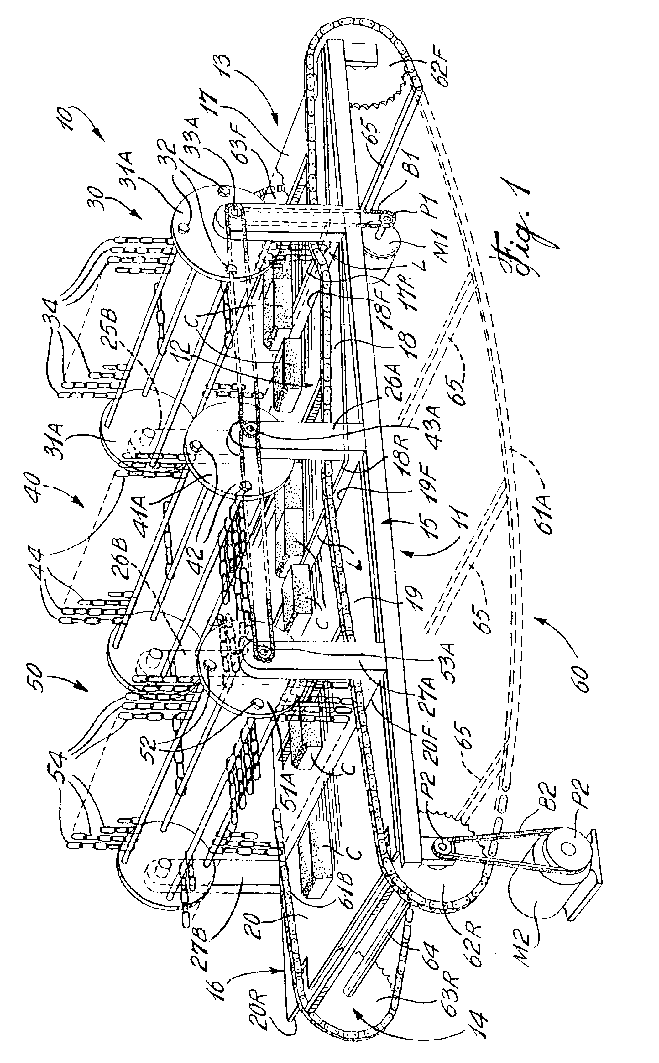 Method for roughing surfaces of concrete casted blocks