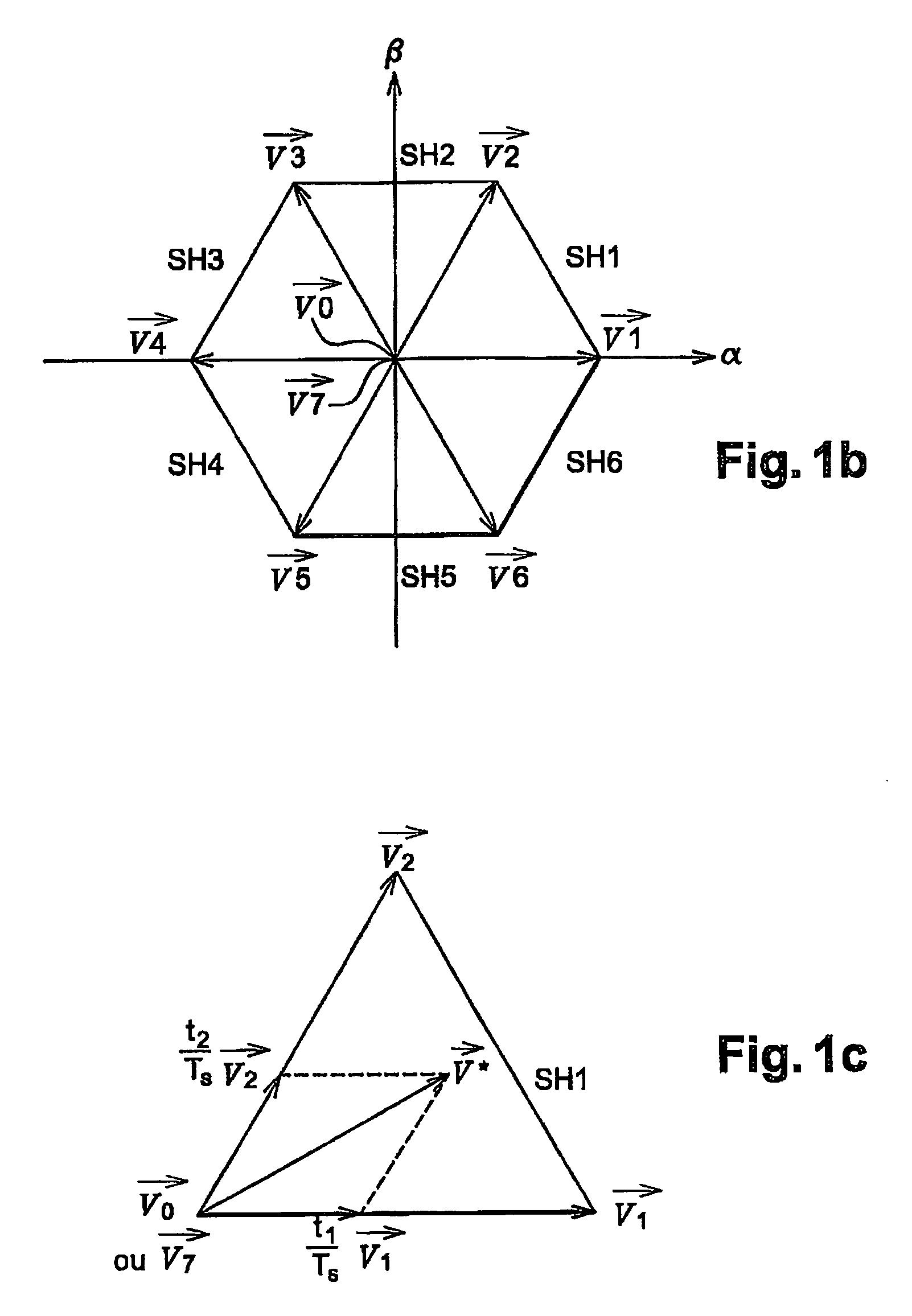 Method for controlling a polyphase voltage inverter