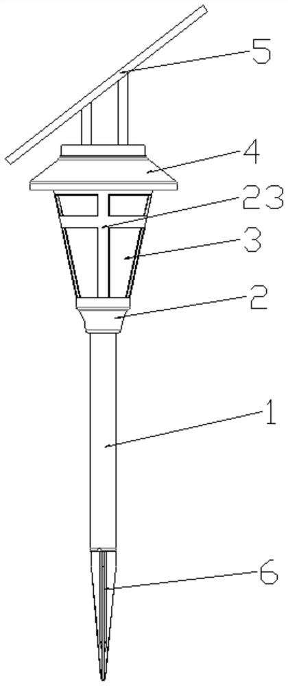 Novel solar street lamp