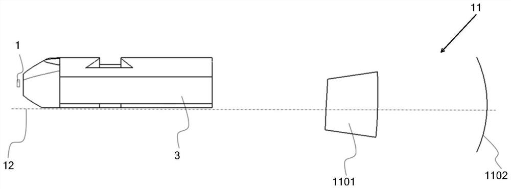 Vehicle lamp module system with extremely narrow opening and capable of being freely combined