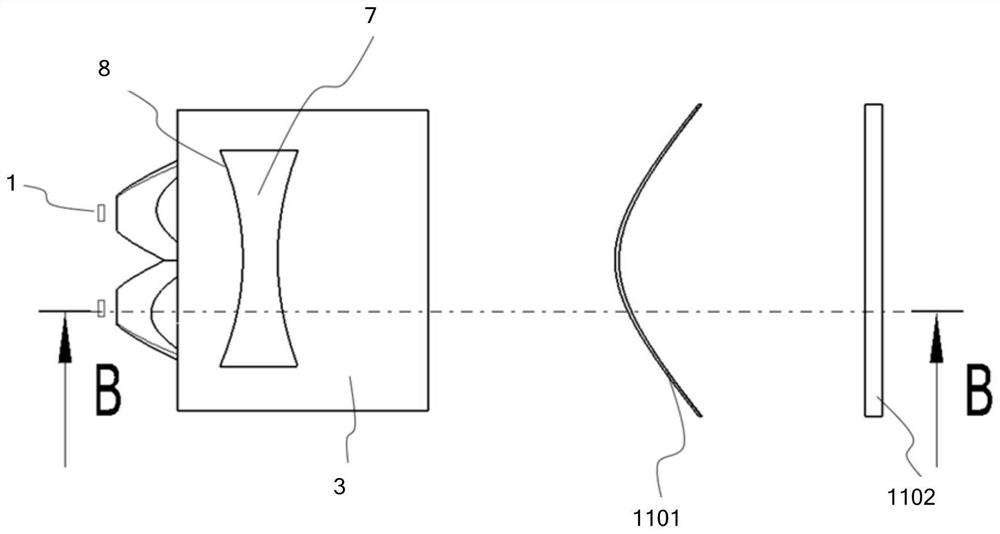 Vehicle lamp module system with extremely narrow opening and capable of being freely combined