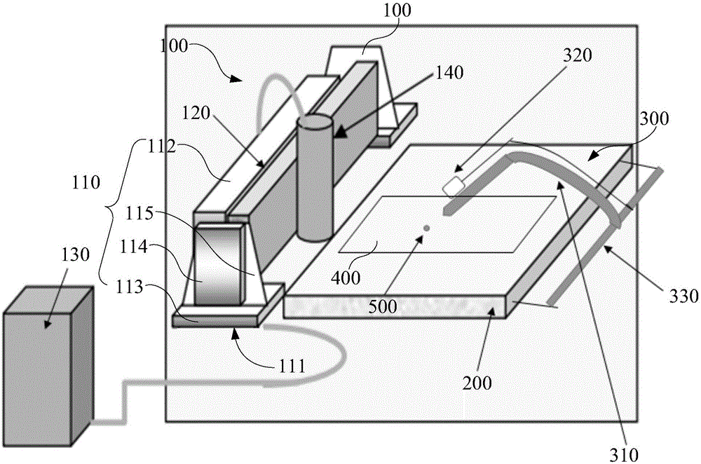 Glass substrate coating device