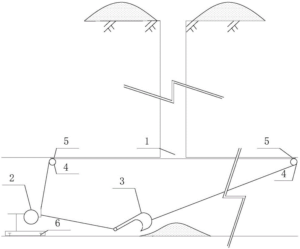 Filling method of aeolian sand void in shallow coal seam in western desertification mining area