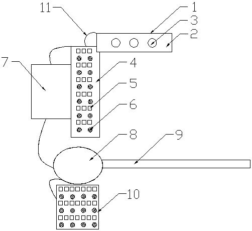 Automatic red-light-running gate device