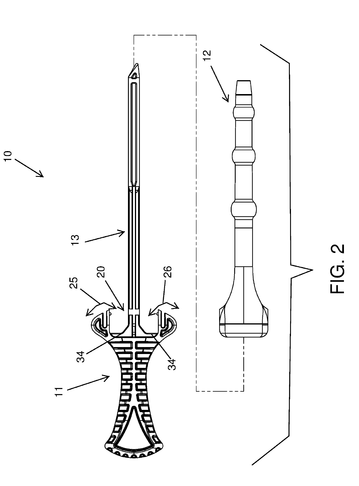 Medical instrument and associated method