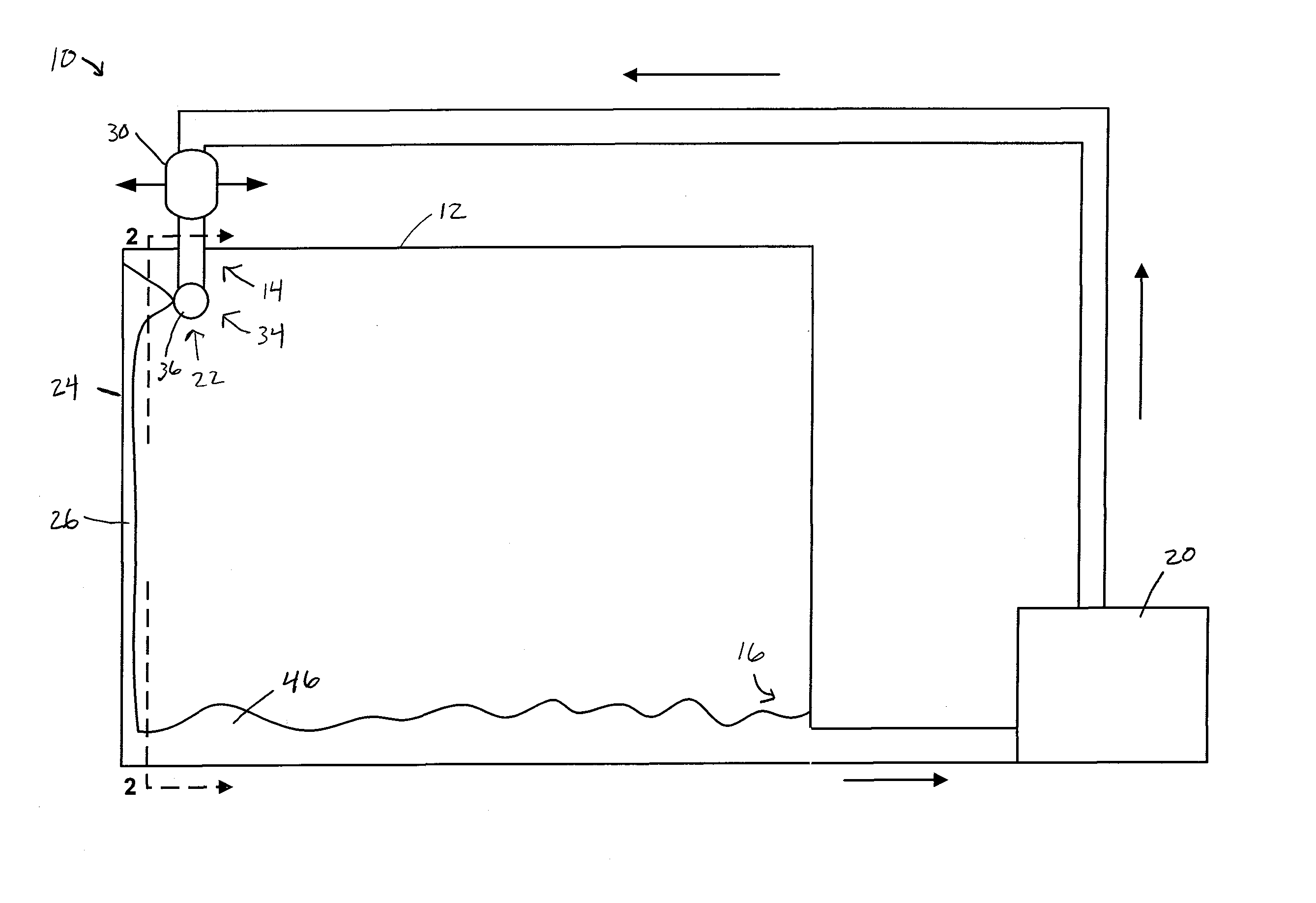 Oil-cooled oil tank