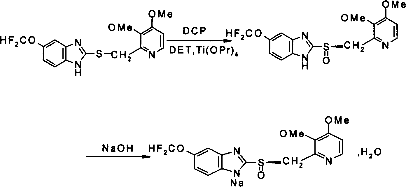 Method for preparing and purifying (L)-pantoprazole sodium