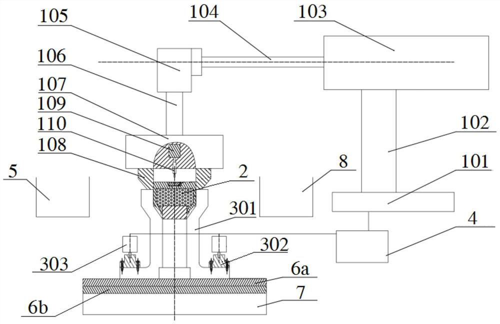 Spiral riveting welding device and method for explosive impact forming