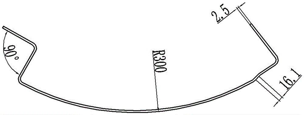 Roller-type continuous cold-bending forming method of stainless steel roof side beams