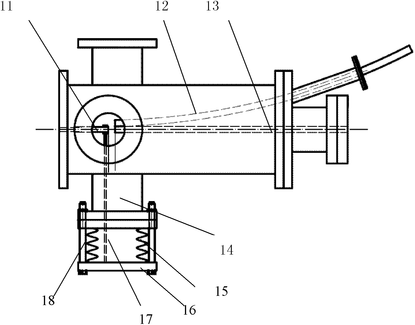 Pipeline for injecting pellets from strong field side