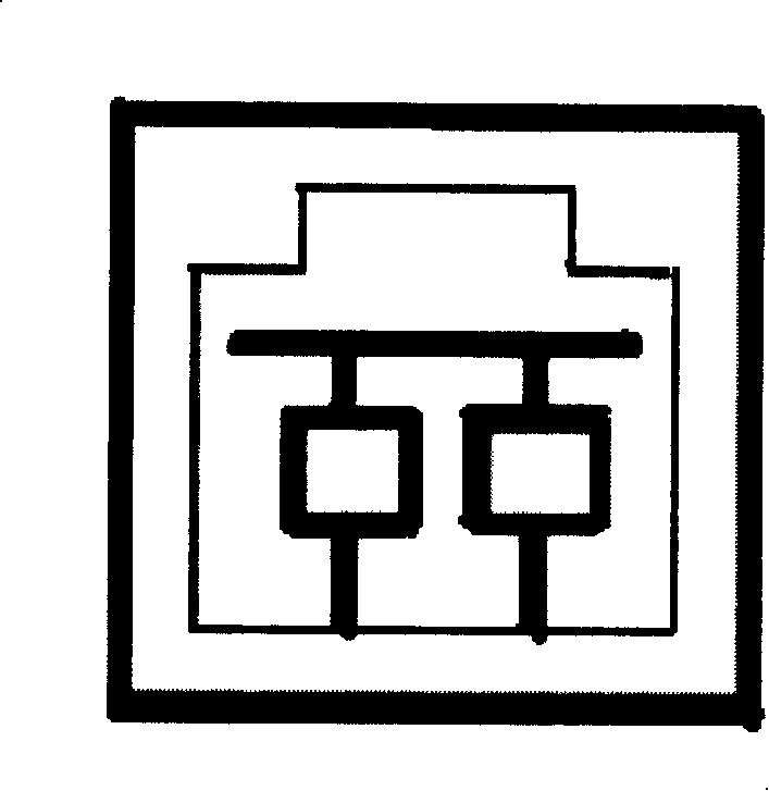 Method for displaying data communication network management equipment panel terminal port